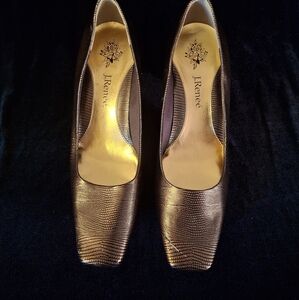 J Renee Faux snake skin shoes, Size  10 M